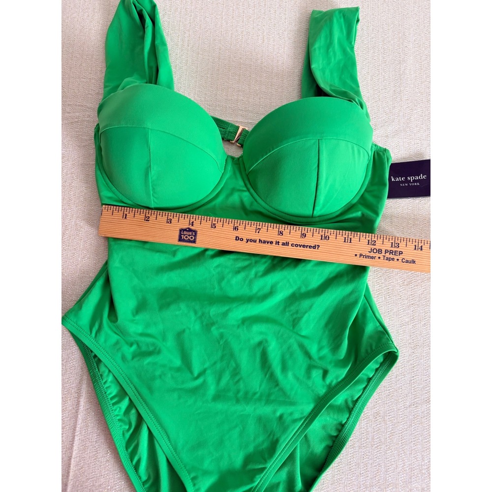 kate spade Vibrant Green Molded Cup One-Piece Swimsuit - Picture 10 of 10